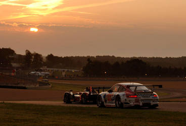 Sunrise at Le Mans 24h 2010 by DaveAyerstDavies