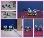 Piplup Couple Charm Set by minnichi