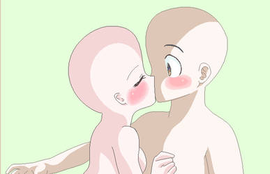 Anime Kiss On The Cheek Base Polskie Rekodzielo