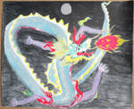 Dragon chasing Dragon fruit by Shinto-Cetra