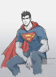 Superman by dorkynoodle