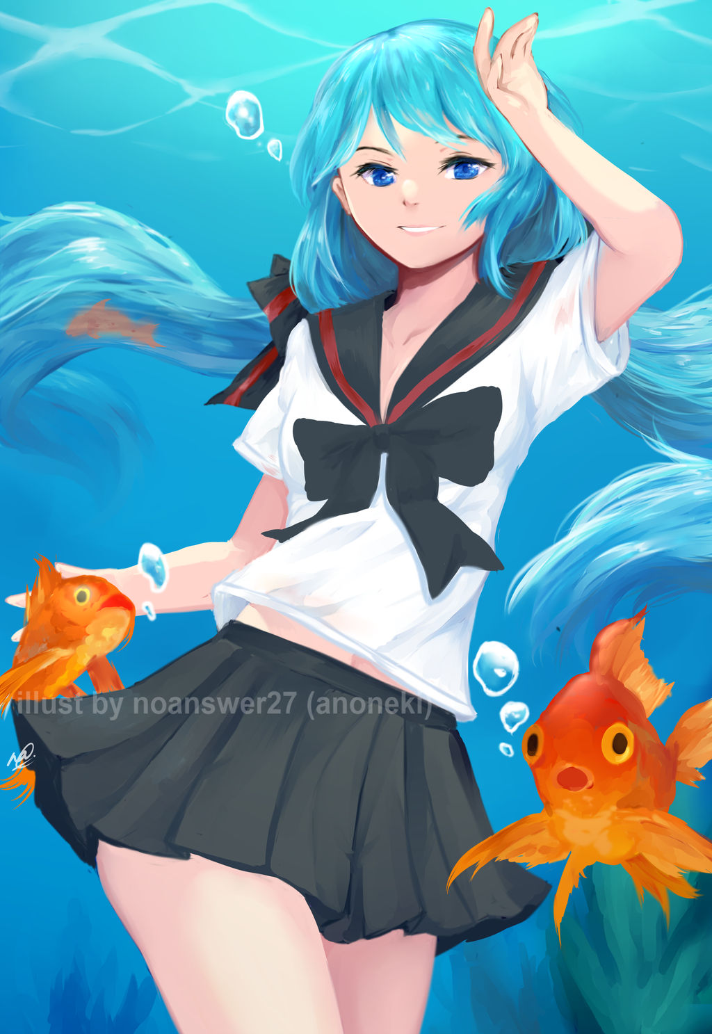 Bottle Miku by anoneki
