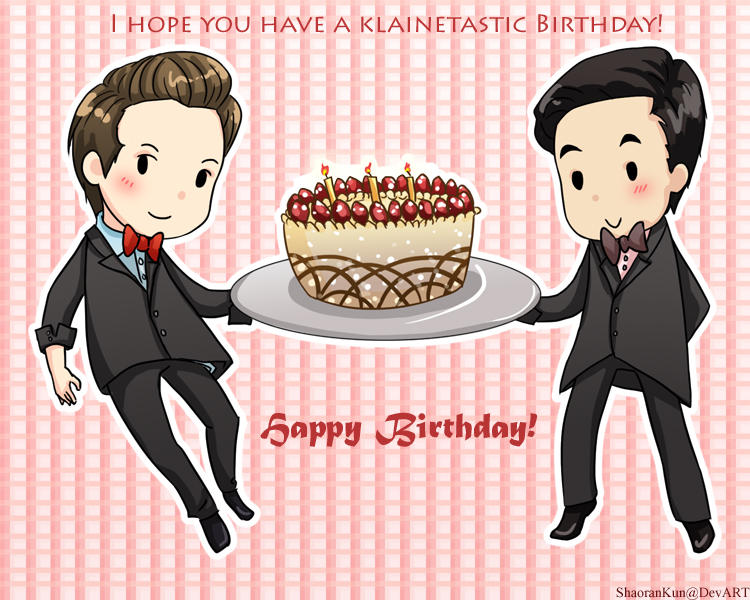 Klaine - B-Day Card - Glee by ShaoranKun