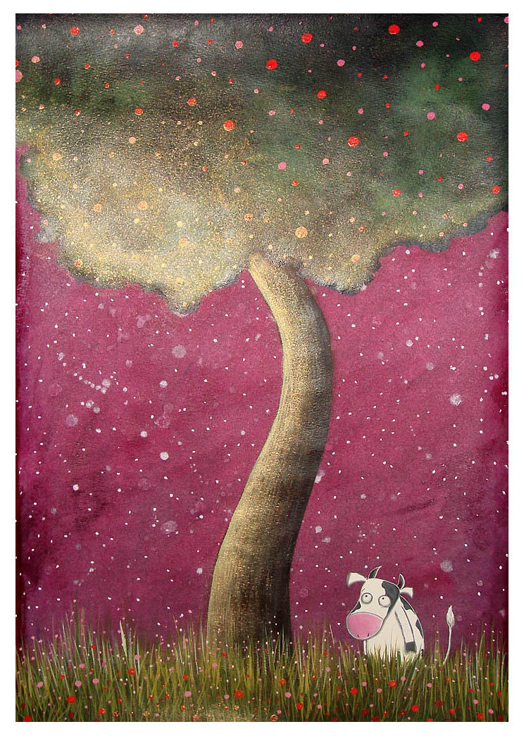 a wandering cow by Adnil