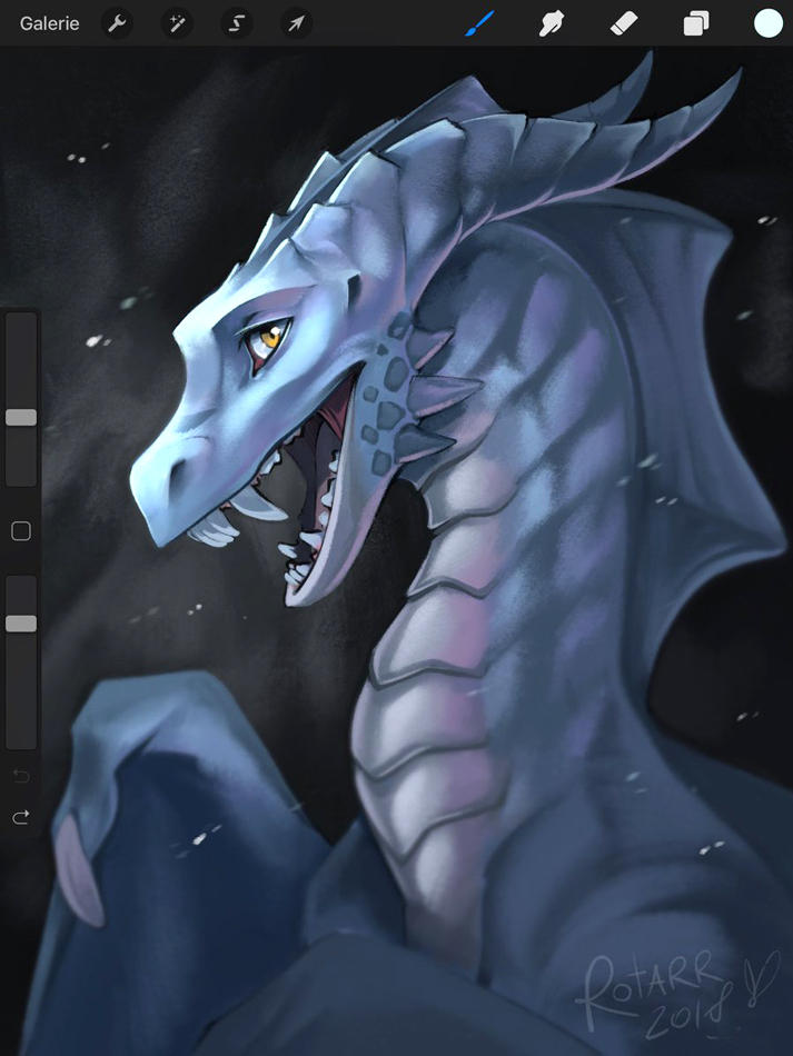 Procreate Dragon by FlyQueen