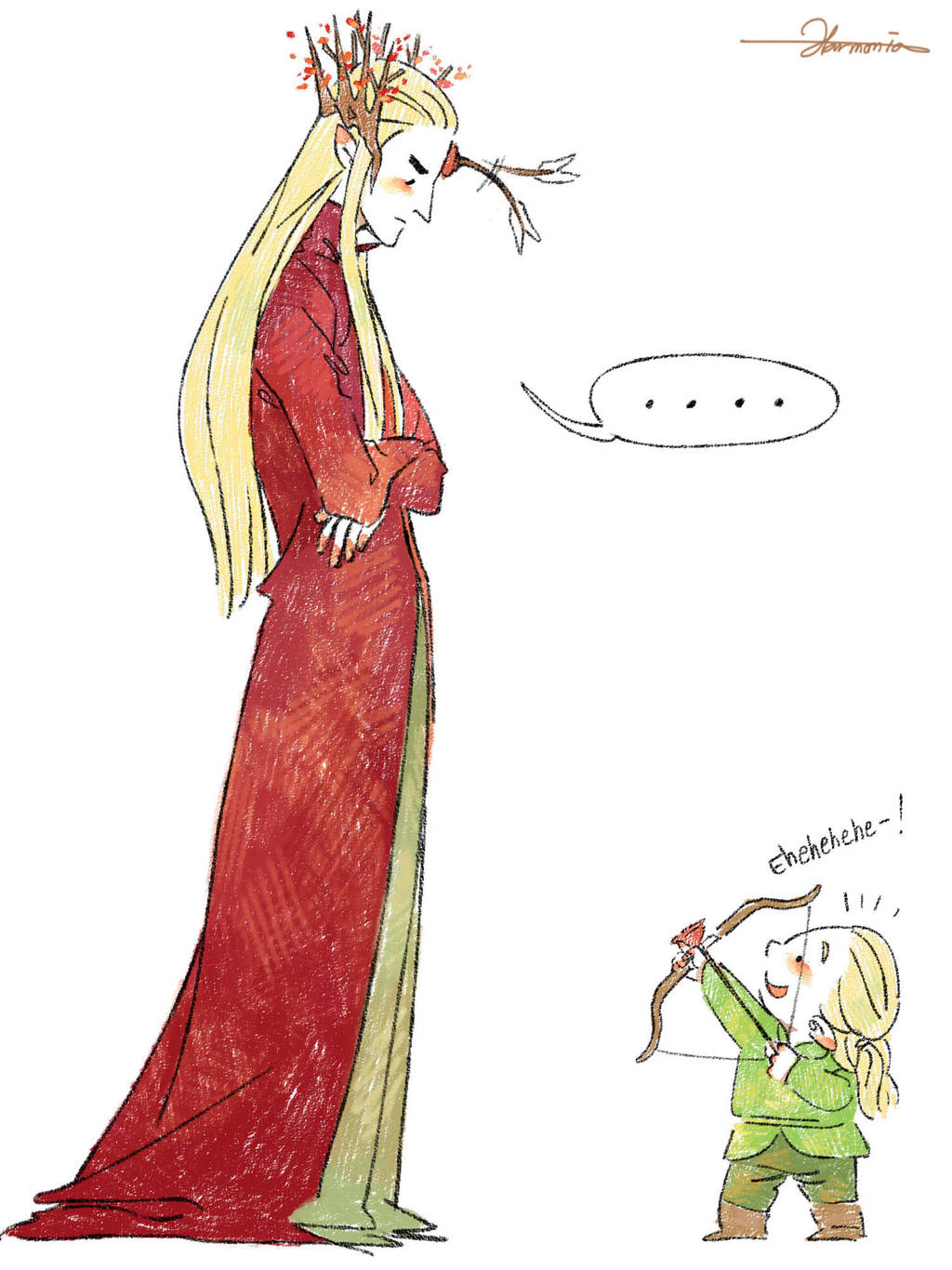 Mischievous Legolas!! 02 by harmonia3784