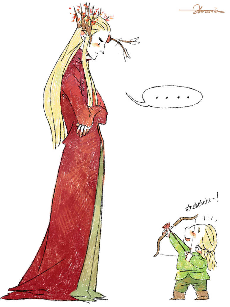 Mischievous Legolas!! 02 by harmonia3784