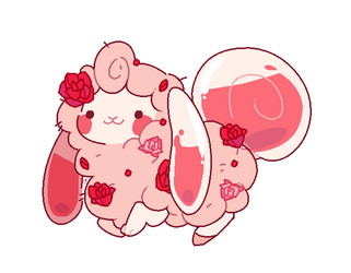 {SOLD!} Flufferbun Adoptable - A spot of Rose Tea? by plushpon