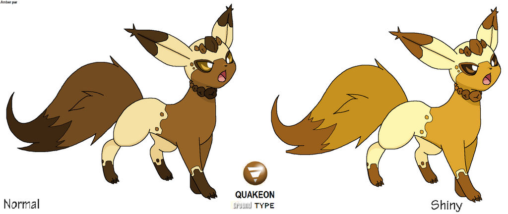 my fake Ground type eeveelution Quakeon by skullettathecat on DeviantArt