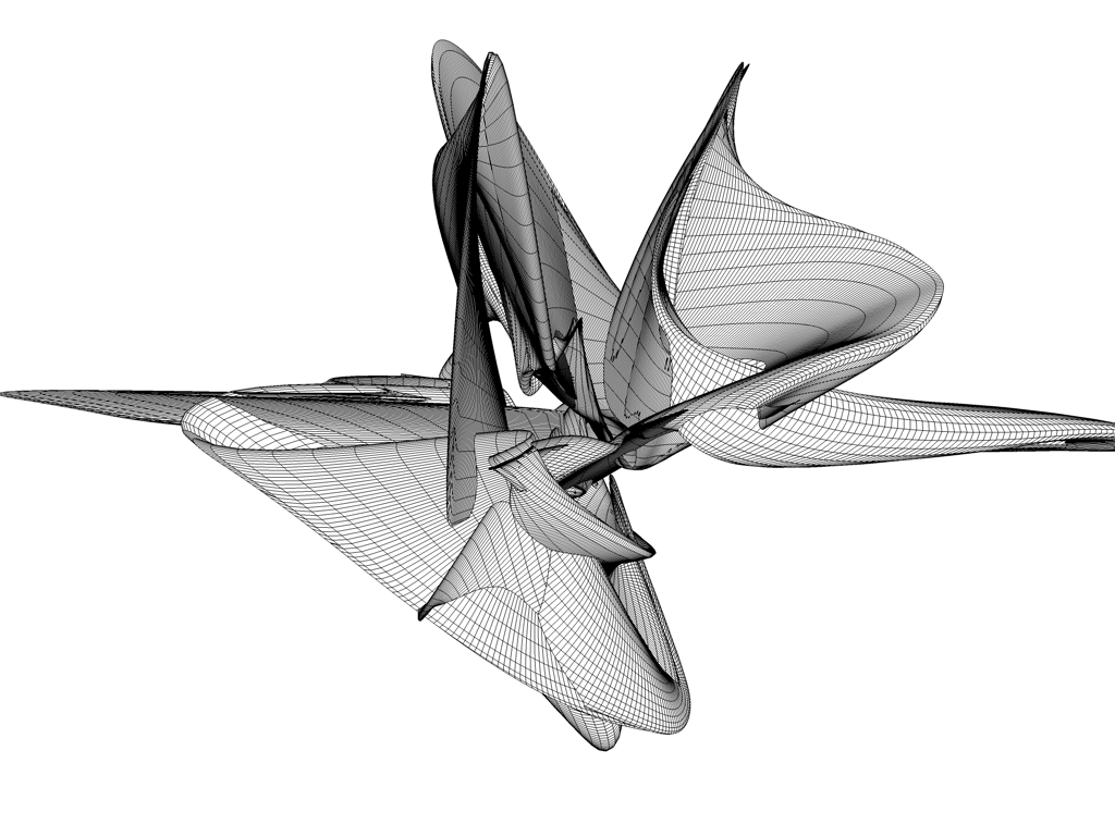Wireframe C4D try by WingerGFX