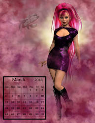 March 2018 Calendar Pinup: Ranpha! by Rods-Lair