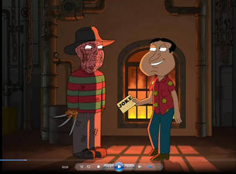 Freddy Krueger in Family Guy by Ulla-Andy