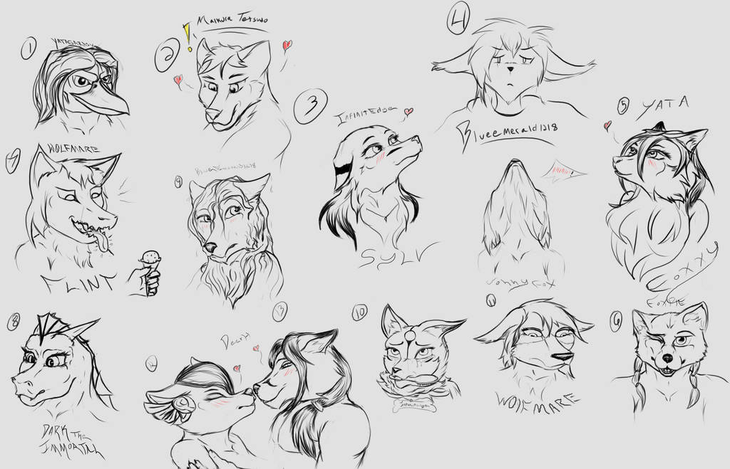Head Study/Stream Giveaway by Johny-Fox