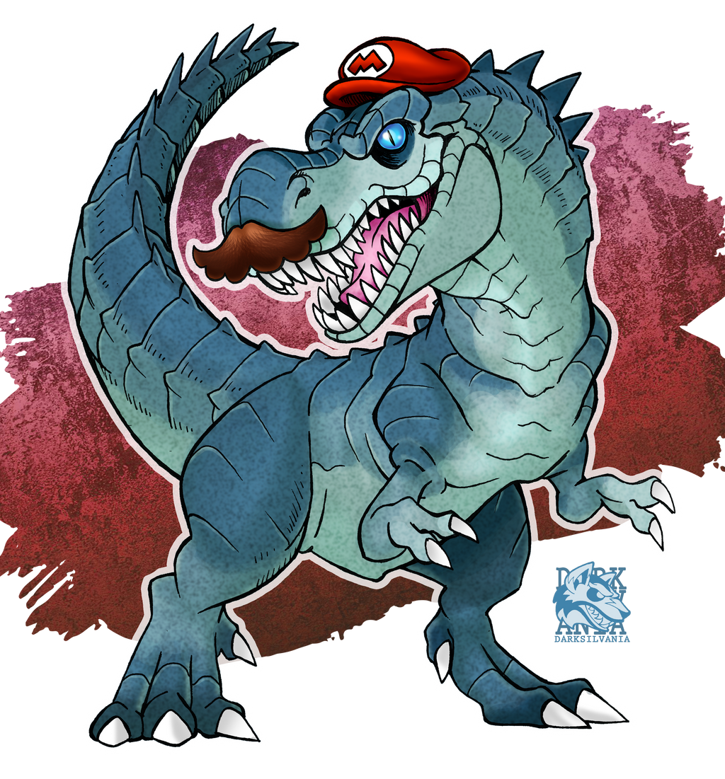 Mariosaurus Rex by Darksilvania