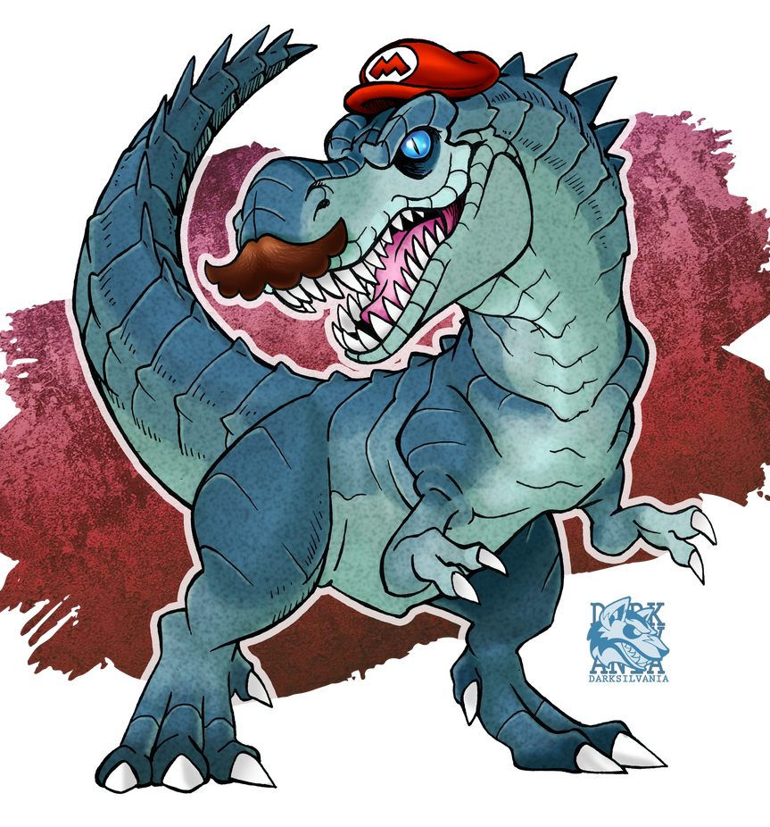 Mariosaurus Rex by Darksilvania