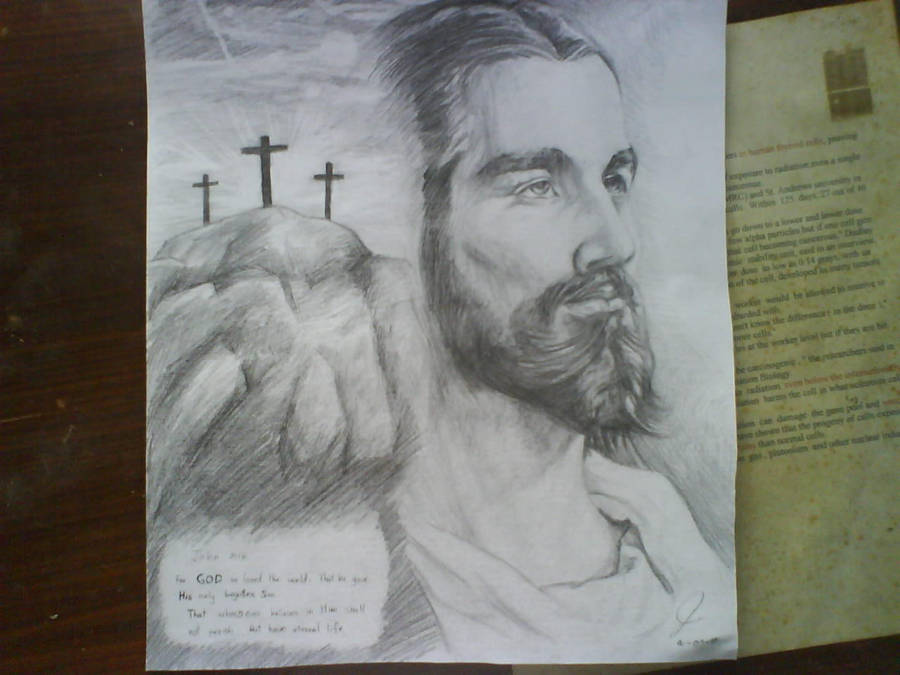 drawing jesus christ by