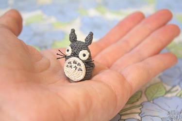 Miniature Totoro Amigurumi by TheBittiestBaubles
