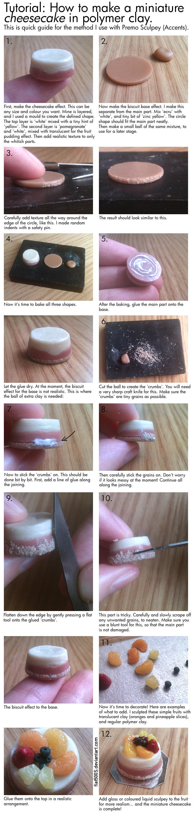Tutorial: Miniature cheesecake by fiat500S