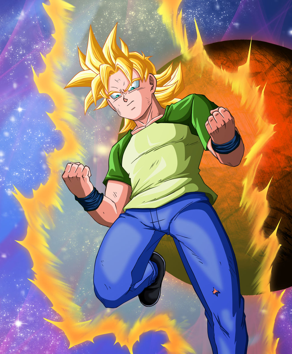 Goten SSJ DBM by Asura by Leackim7891
