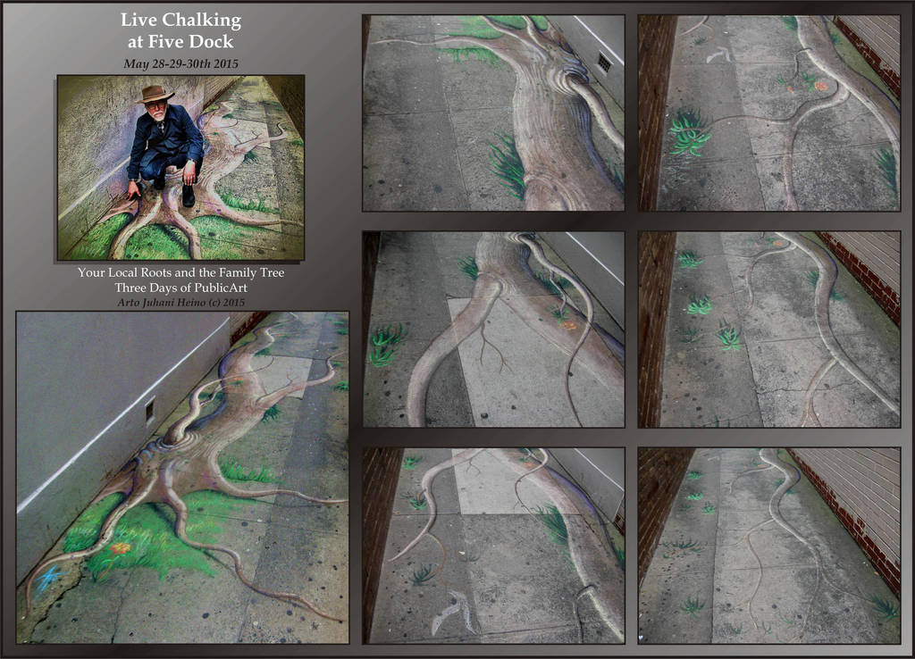 Chalk Art at Five Dock by Valnor