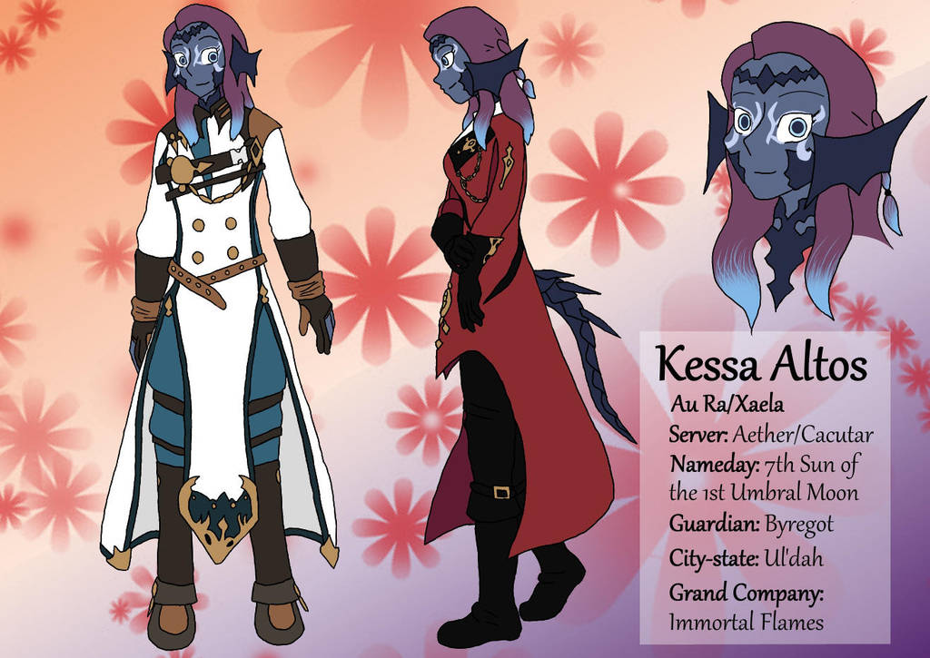FFXIV Character: Kessa Altos by Vye-Brante