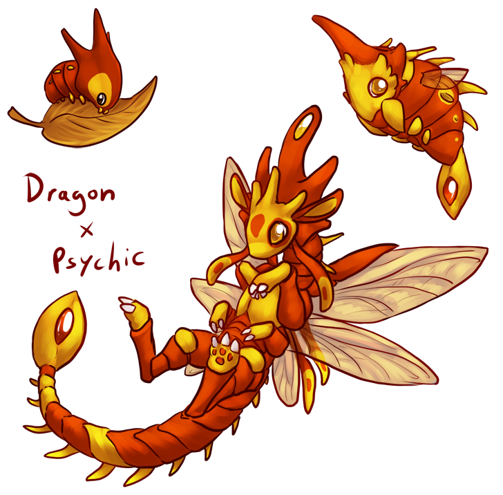 Cocuruto Cocurugon and Cocurutini - Fakemon by cheetahtrout