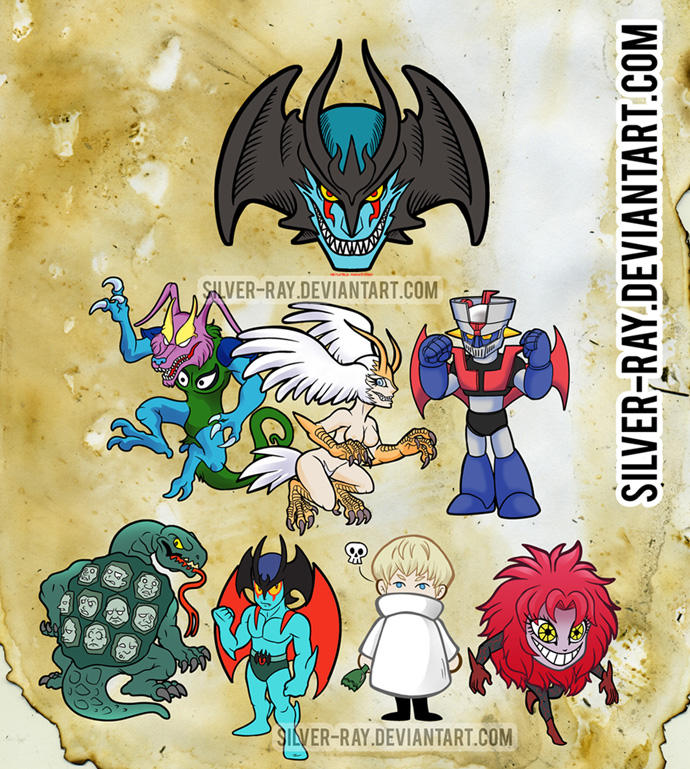 Devilman Sticker dump by Silver-Ray