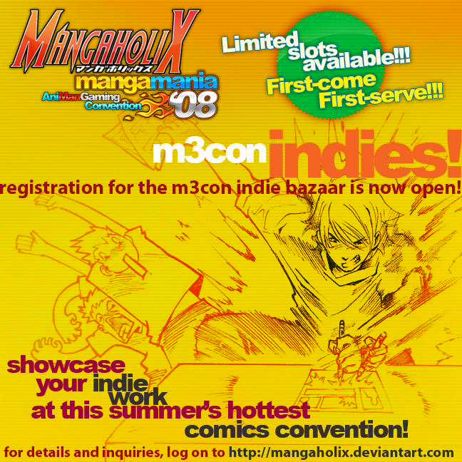 M3con Indies Poster by mangaholix