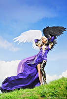 Goddess with Black Wing by lady-narven