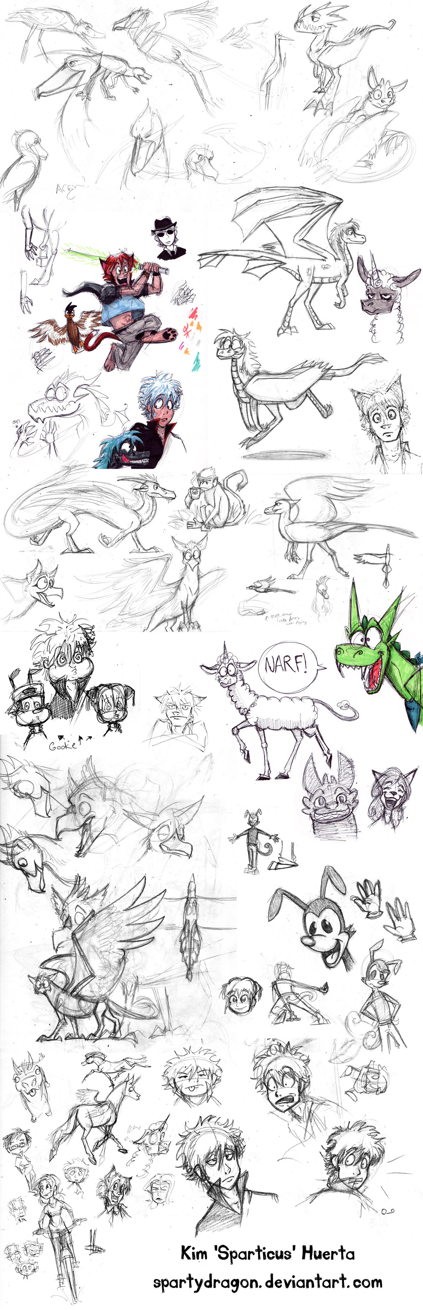 Big Fat Sketch Dump by spartydragon