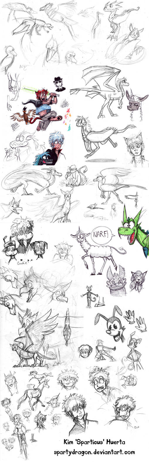 Big Fat Sketch Dump by spartydragon