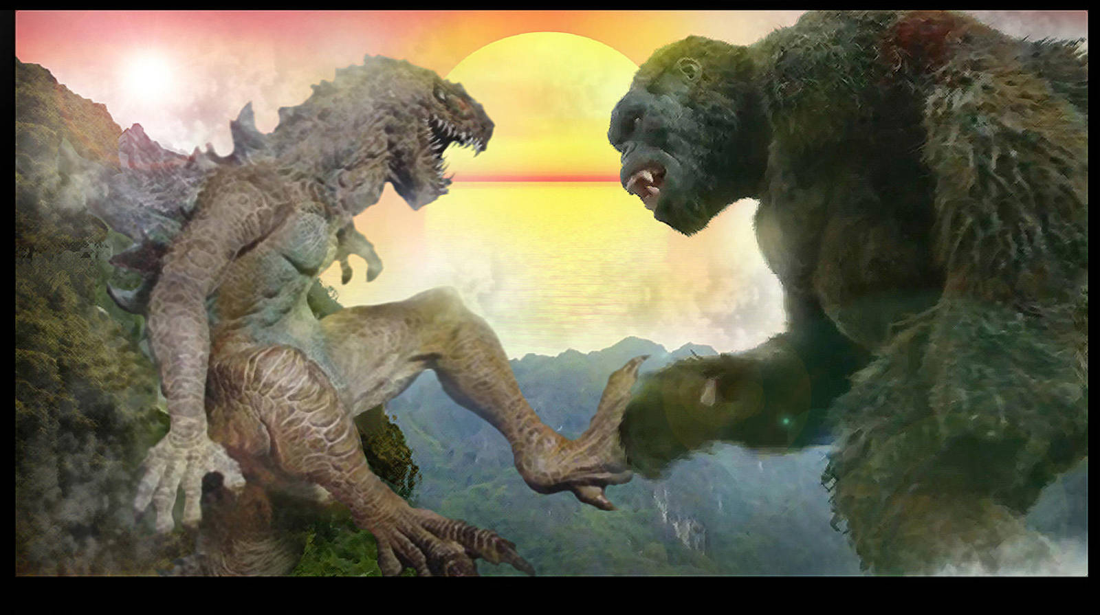Kong VS Zilla by darkriddle1 on DeviantArt
