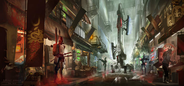 Cyberpunk. Market Patrol by dsorokin755