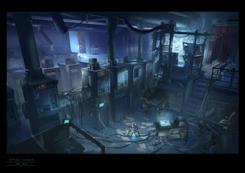 Cyberpunk. Hacker Place by dsorokin755