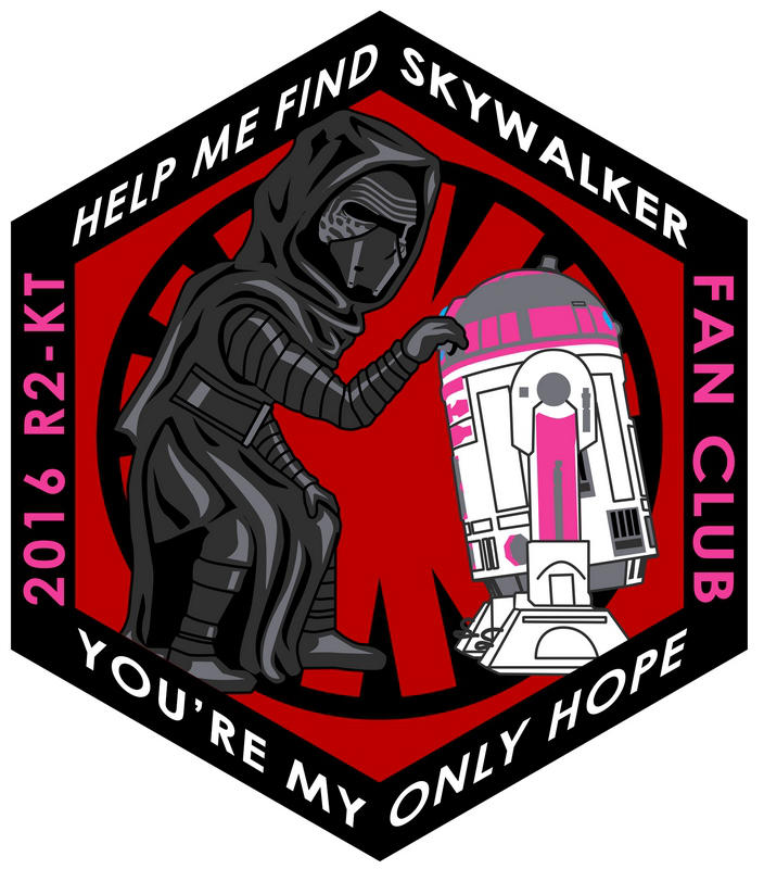 Kylo Ren and KT patch design - 2016 R2-KT Fan Club by siebo7