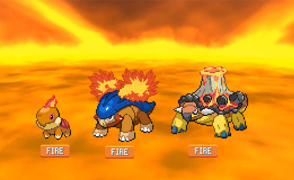 fire type turtwig evolution