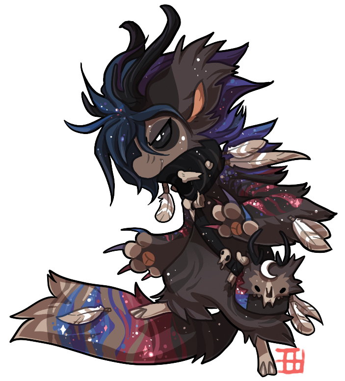 #552 Mythical BB w/m - Space Wendigo by griffsnuff