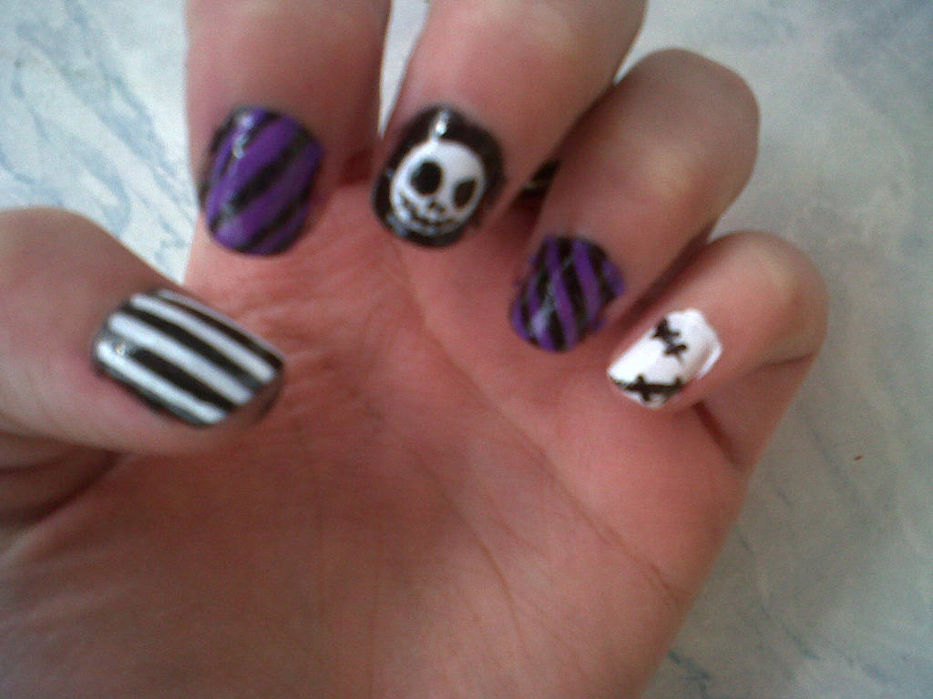 Nail Art Mr Jack By Crazy Skull On Deviantart