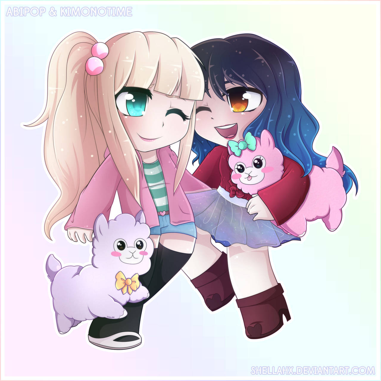 COMMISSION - AbiPop + Kelsey KimonoTime by Shellahx