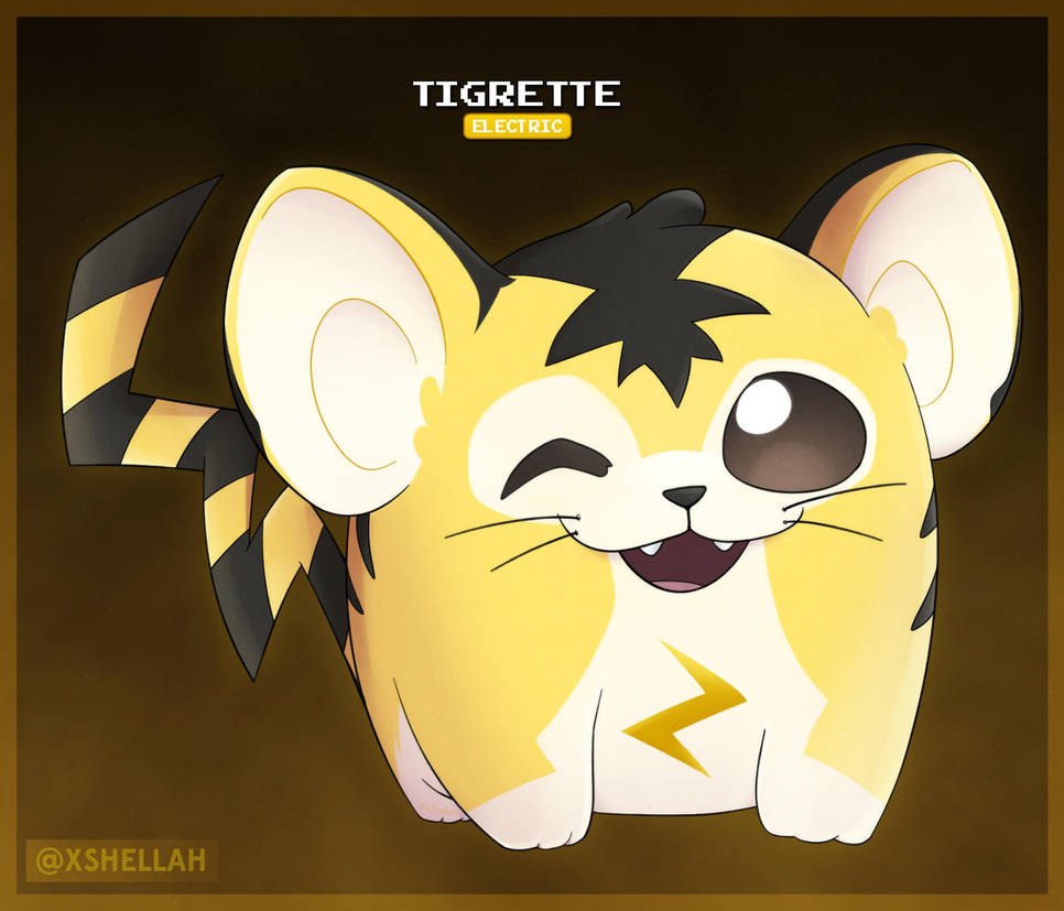 Tigrette - Pokemon Gold (Demo) Pokemon by Shellahx