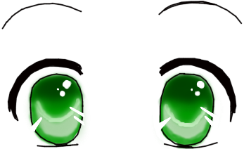 Anime Eyes Green By Samonsea On Deviantart