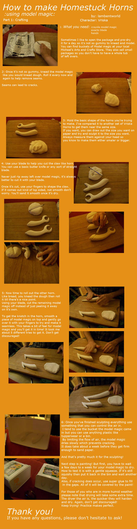 Homestuck Horns Tutorial Part One by Lambentworld