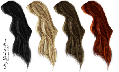 Hair PNG's 5 by Thy-Darkest-Hour