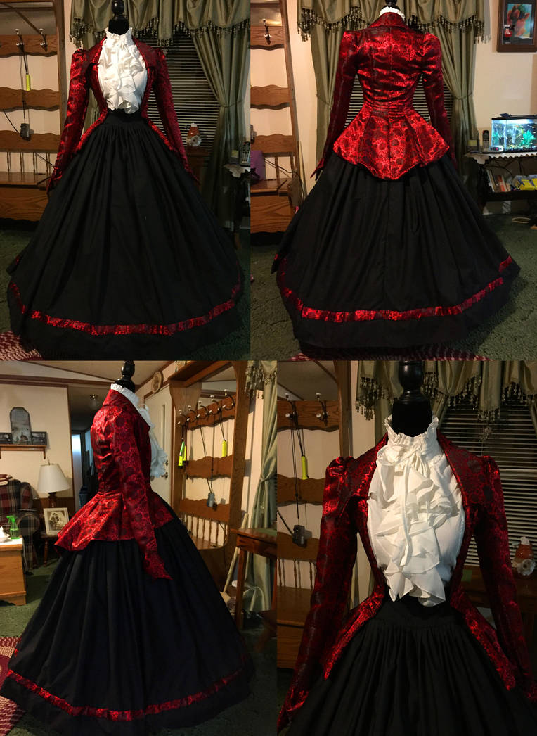 Civil War Day Gown by Thy-Darkest-Hour