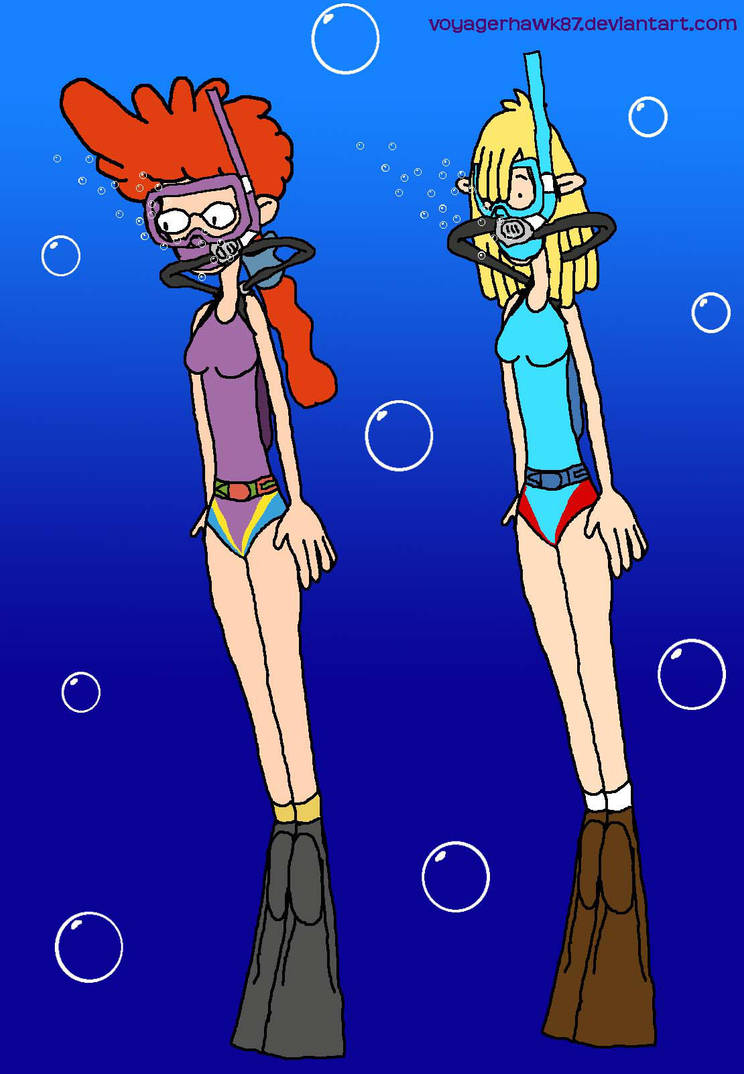 Pepper Ann and Nicky Little: Scuba Diving by VoyagerHawk87 on DeviantArt