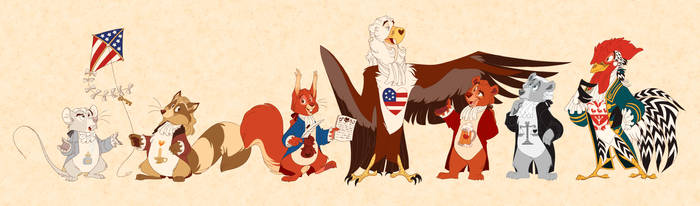 America's Founding Fuzzy Wuzzies by ThisCrispyKat