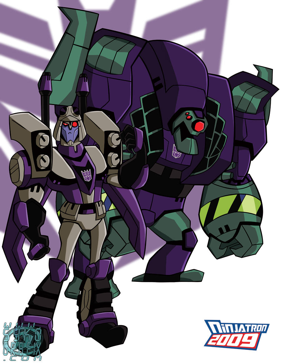 TFA Blitzwing and Lugnut by ninjatron