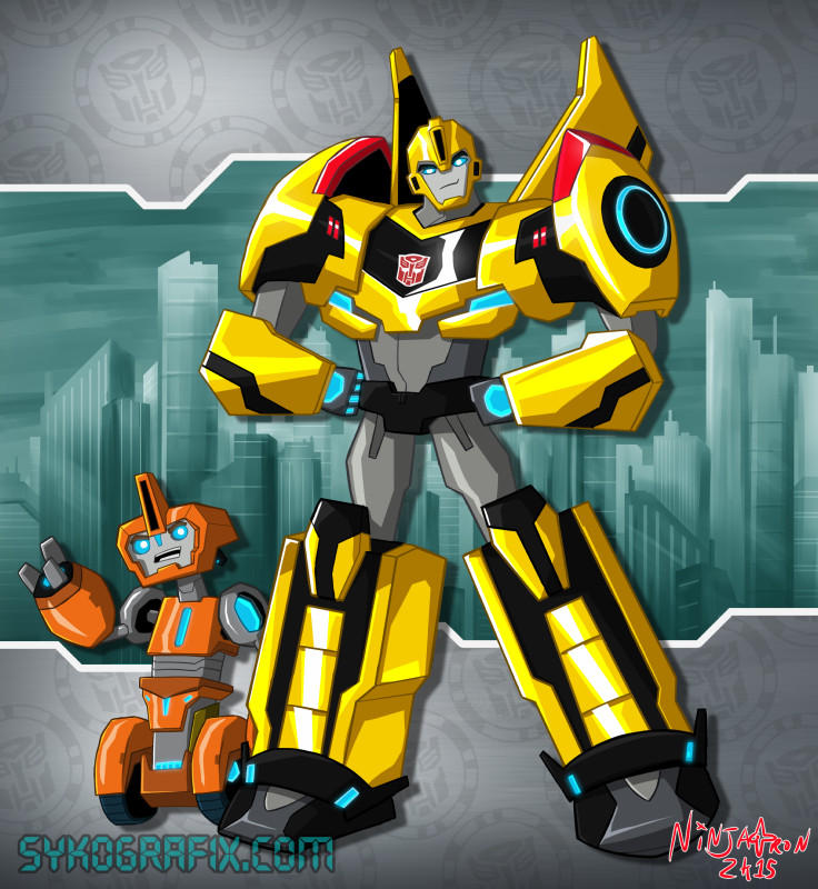 Transformers RiD 2015 Bumblebee and Fixit by ninjatron