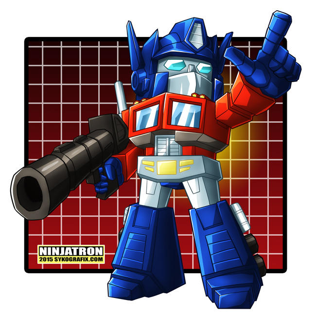 SD Optimus Prime by ninjatron