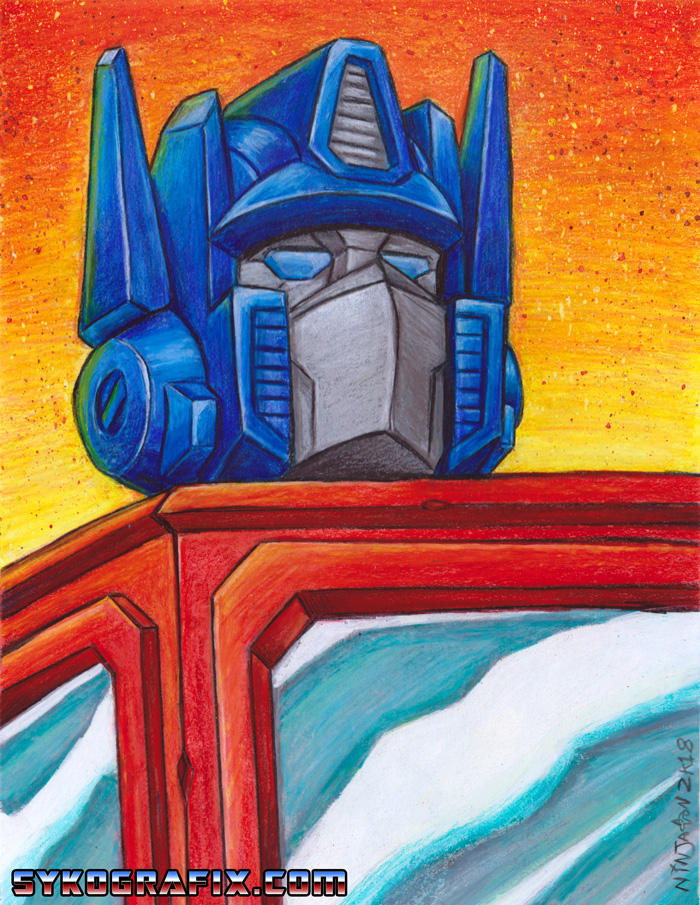 Optimus Prime Painting by ninjatron